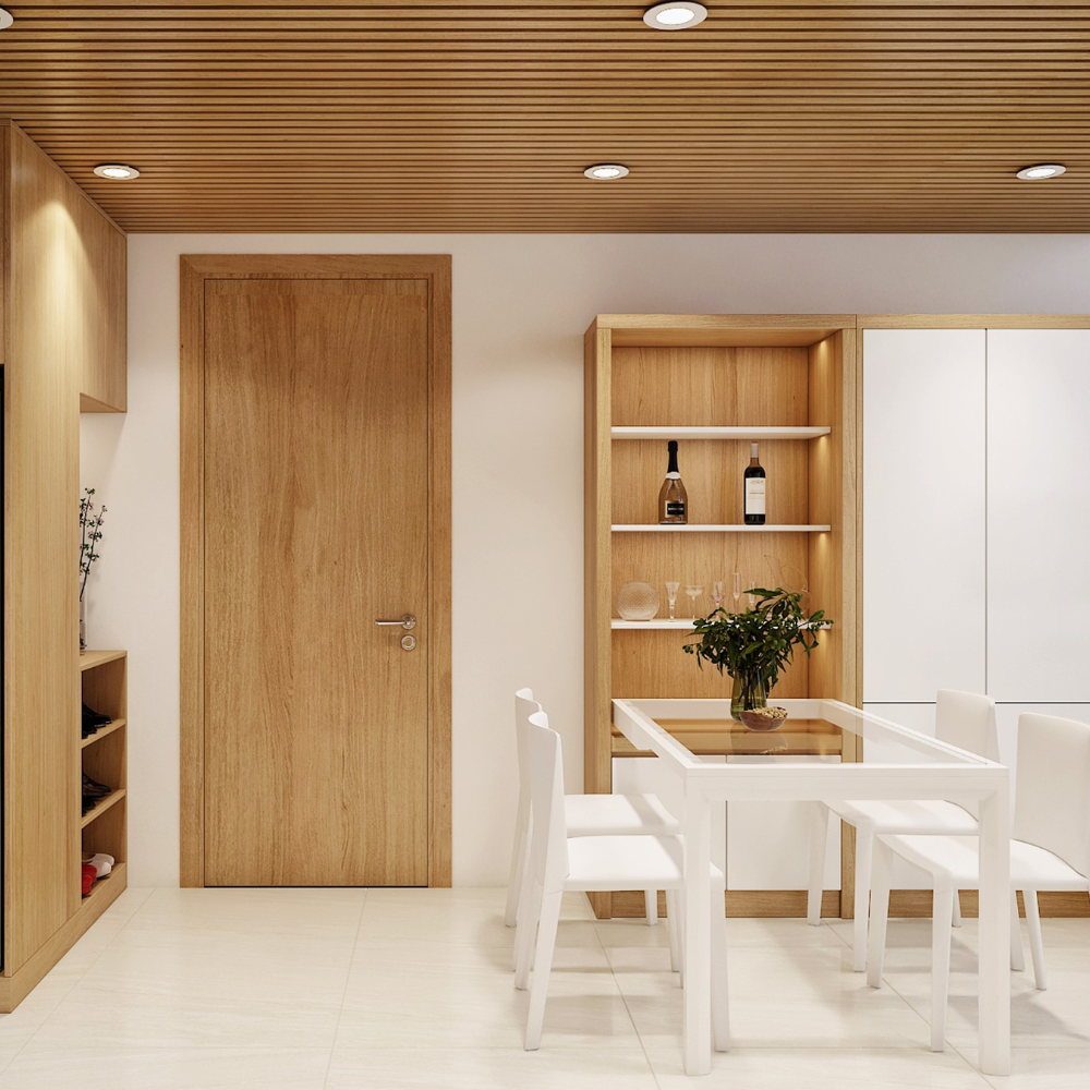 CỬA GỖ COMPOSITE PHỦ FILM PVC QN01 - Ảnh 4