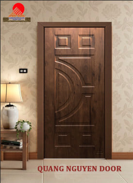 CỬA GỖ MDF PHỦ FILM PVC QN02 - Ảnh 2