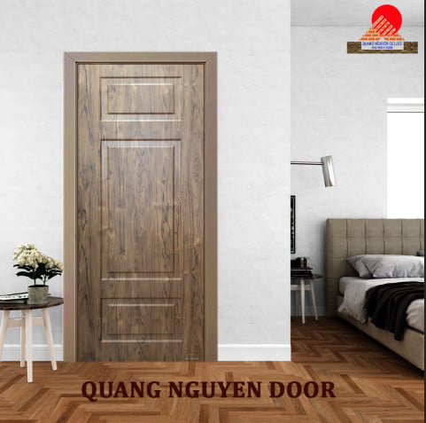 CỬA GỖ MDF PHỦ FILM PVC QN06 - Ảnh 2