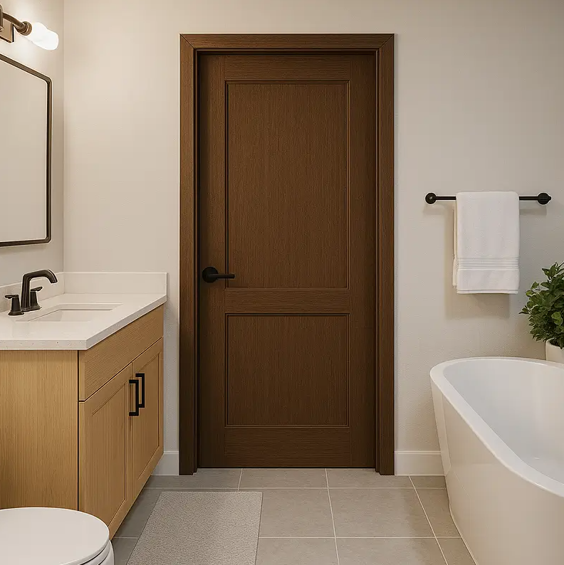 CỬA GỖ MDF PHỦ FILM PVC QN06 - Ảnh 4