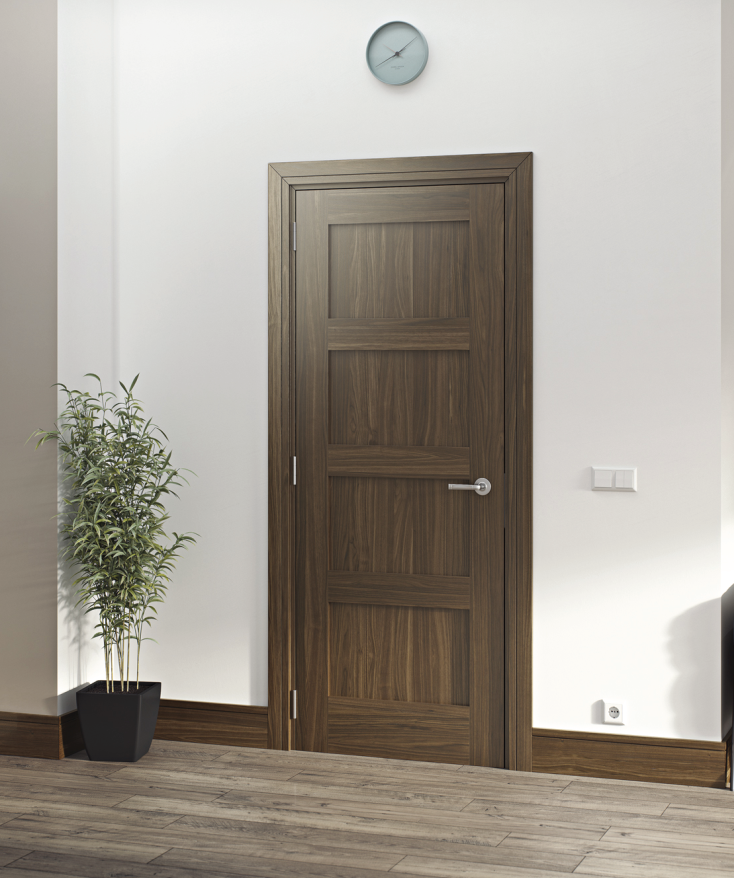 CỬA GỖ MDF PHỦ FILM PVC QN11 - Ảnh 2