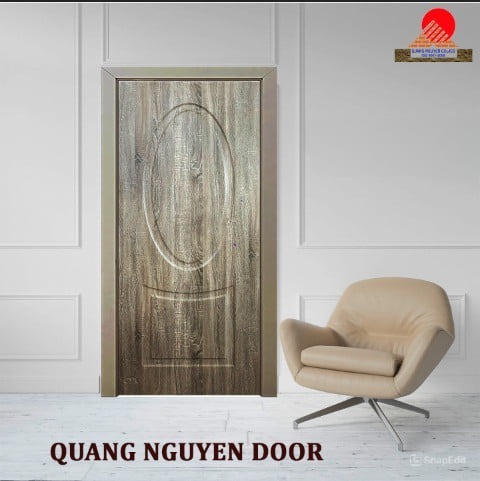 CỬA GỖ MDF PHỦ FILM PVC QN07 - Ảnh 2