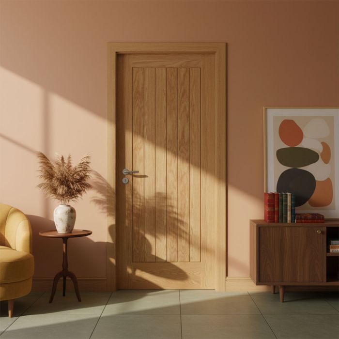 CỬA GỖ MDF PHỦ FILM PVC QN30 - Ảnh 2