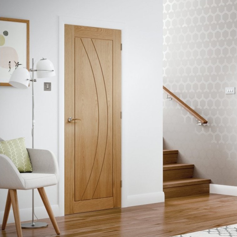 CỬA GỖ MDF PHỦ FILM PVC QN17 - Ảnh 2