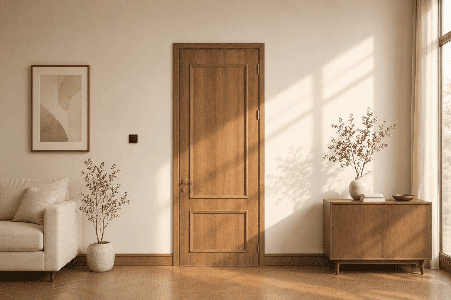 CỬA GỖ MDF CHO ĐA DẠNG KHÔNG GIAN – CỬA GỖ MDF PHỦ FILM PVC QUANG NGUYỄN