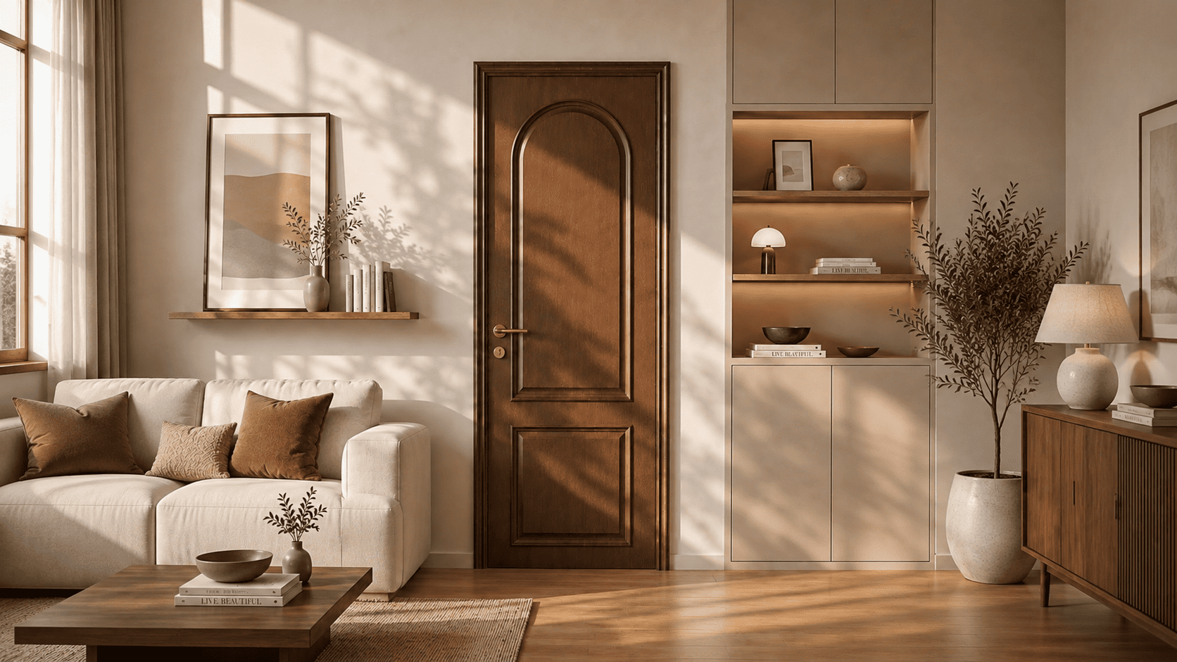 CỬA GỖ MDF CHO KHÔNG GIAN SANG TRỌNG – CỬA MDF PHỦ FILM PVC QUANG NGUYỄN