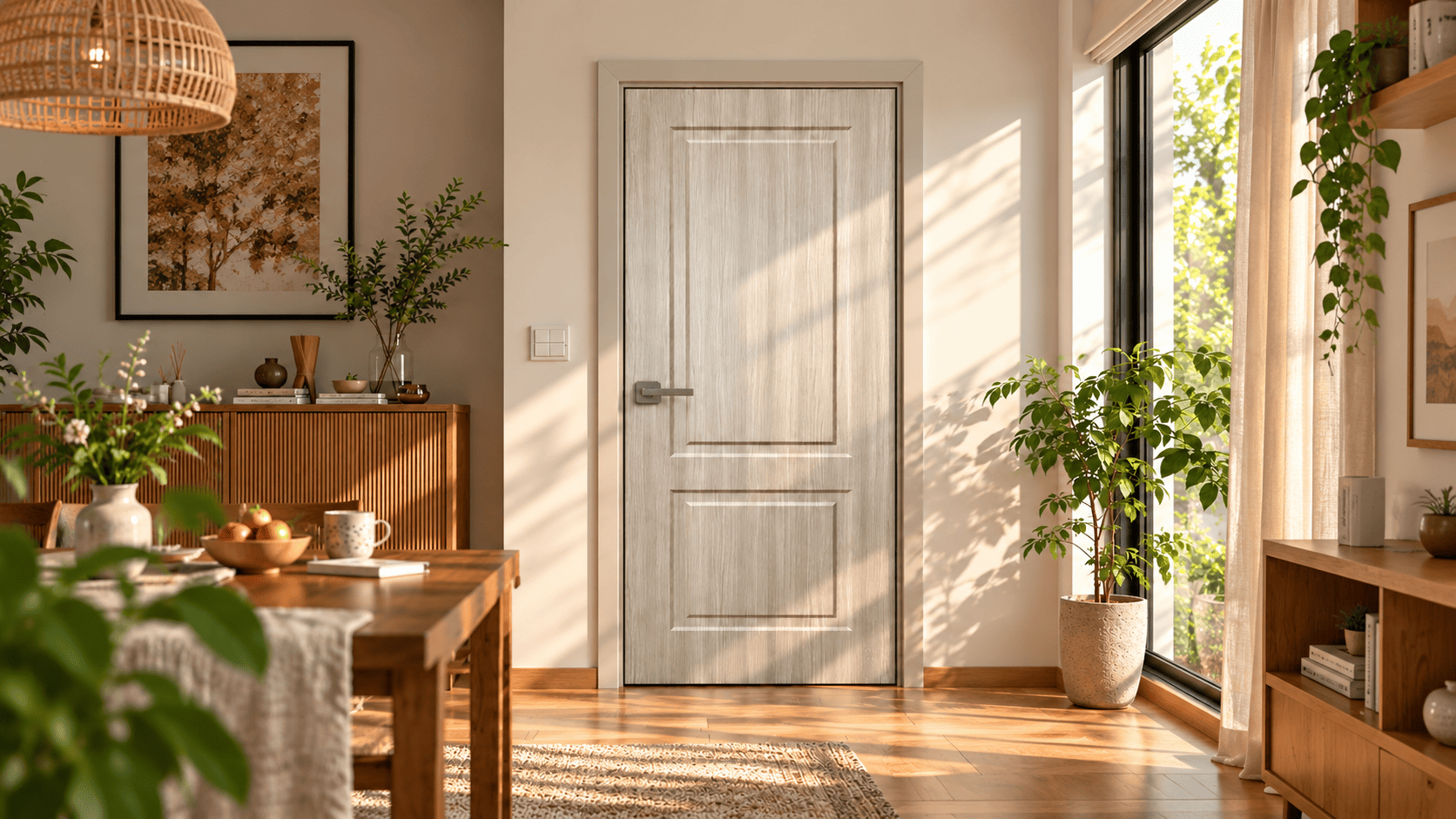 NỘI THẤT NHÀ Ở – CỬA MDF PHỦ FILM PVC QUANG NGUYỄN