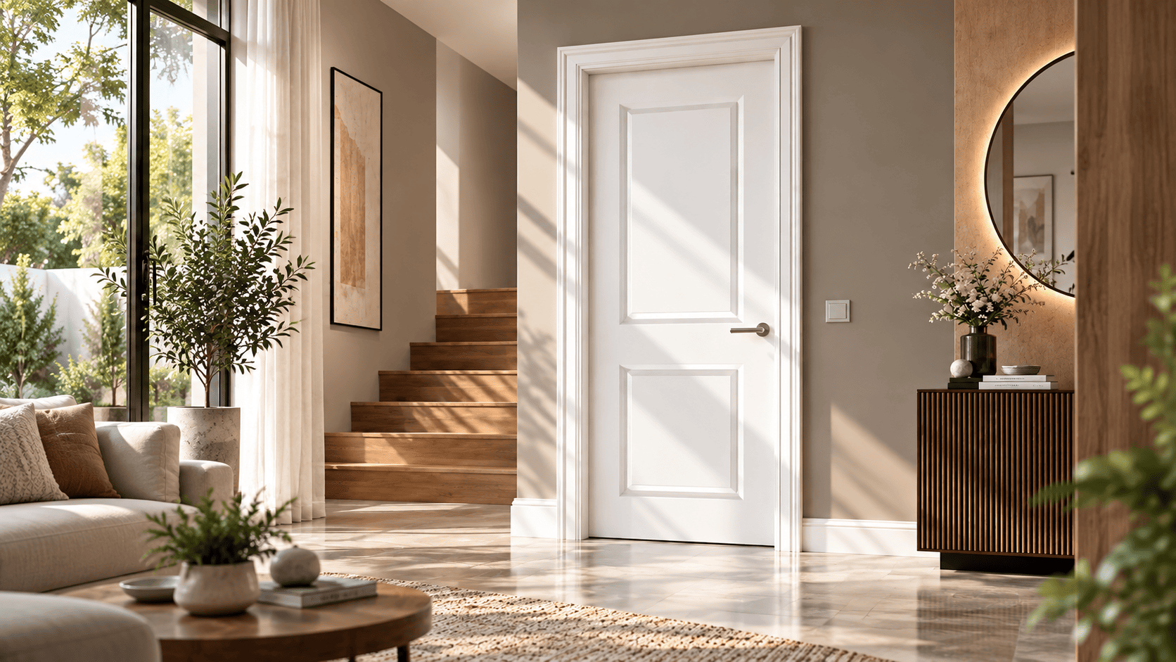 CỬA GỖ MDF TÔN NÉT NỘI THẤT – CỬA COMPOSITE PHỦ FILM PVC QUANG NGUYỄN