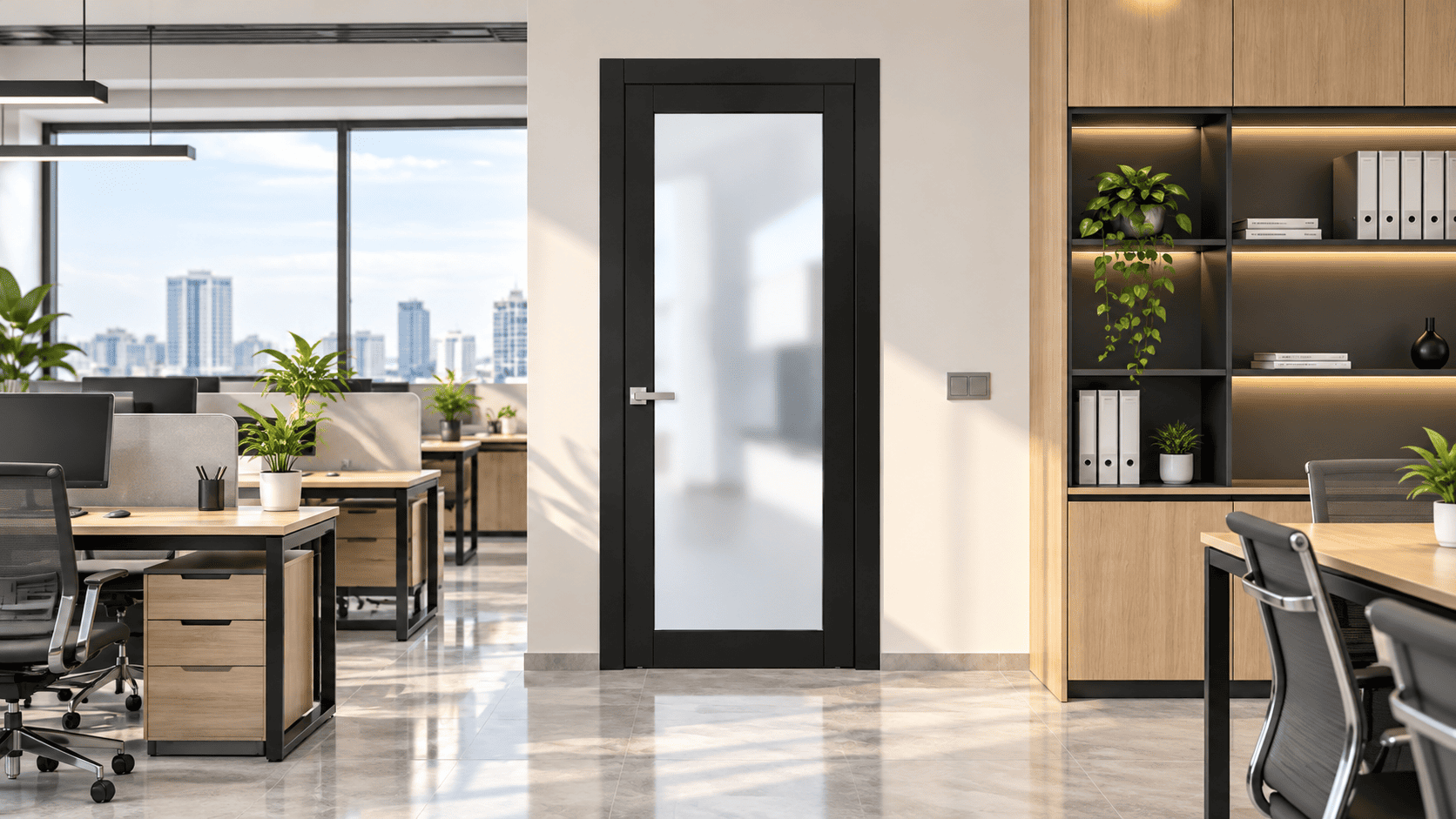 CỬA NHÔM CÁCH ÂM CHO PHÒNG LÀM VIỆC –