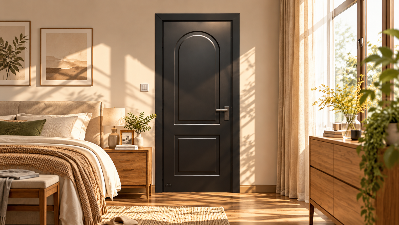 CỬA GỖ MDF VỚI THẨM MỸ ĐỒNG BỘ KHÔNG GIAN – CỬA MDF PHỦ FILM PVC QUANG NGUYỄN