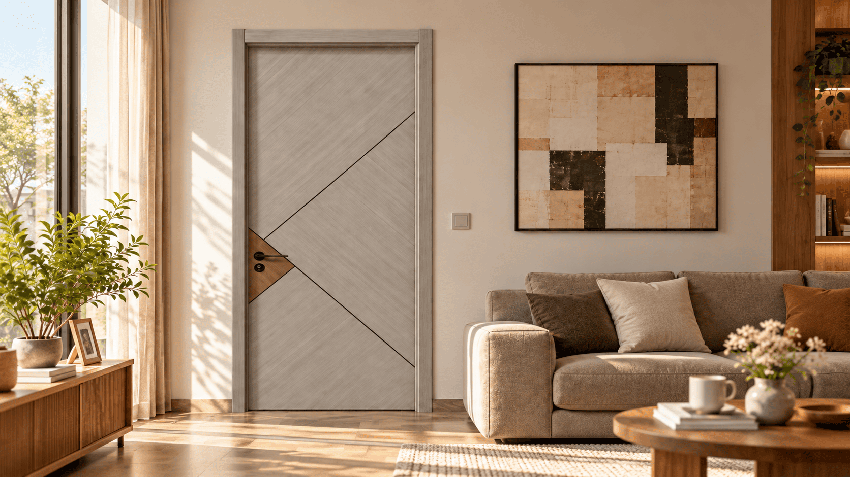 SẢN PHẨM CỬA VỚI MỨC GIÁ HỢP LÝ – CỬA COMPOSITE PHỦ FILM PVC QUANG NGUYỄN