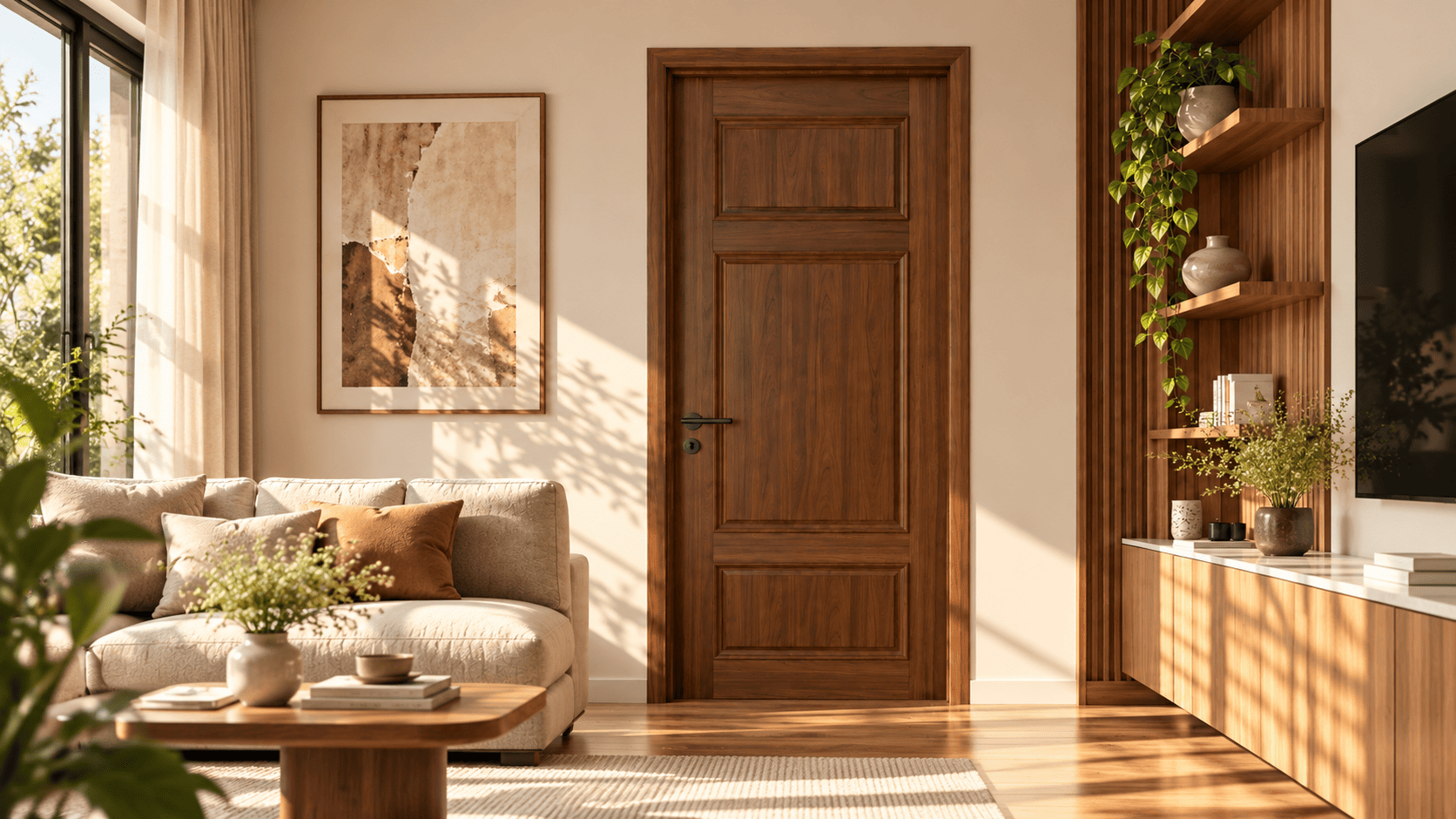 MANG THẨM MỸ VÀO NHÀ Ở – CỬA MDF PHỦ FILM PVC QUANG NGUYỄN